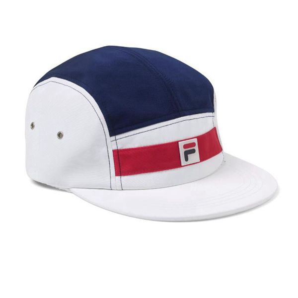 Fila Wenyall 5 Panel Cap - White/Navy,NZ 526-40825